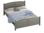 Postel z masivu 180x200 Mela Šedá s roštem