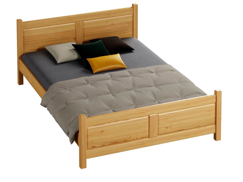 Postel z masivu 180x200 Lena olše s roštem