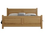 Postel z masivu 180x20 Lena dub s roštem