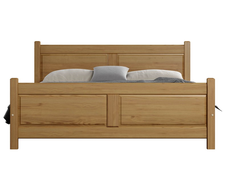 Postel z masivu 180x20 Lena dub s roštem