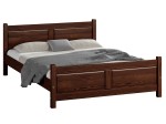 Postel z masivu 140x200 Lena ořech s roštem