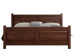 Postel z masivu 140x200 Lena ořech s roštem