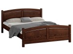 Postel z masivu 140x200 Mela ořech s roštem