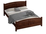 Postel z masivu 120x200 Mela ořech s roštem