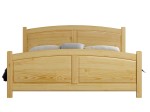 Postel z masivu 160x200 Mela borovice s roštem