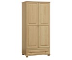 Šatní skříň 2Dč1 šířka 80 věšák/police borovice