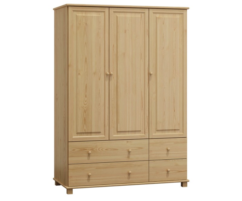 Šatní skříň 3Dč7 šířka 120 borovice