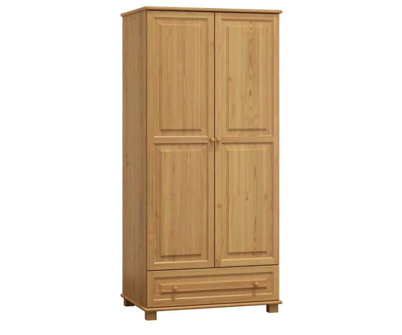 Šatní skříň 2Dč1 šířka 90 věšák olše