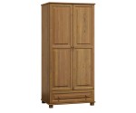 Šatní skříň 2Dč1 šířka 90 věšák/police dub