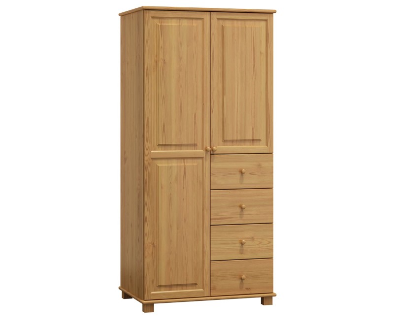 Šatní skříň 2Dč3 šířka 90 věšák/police olše