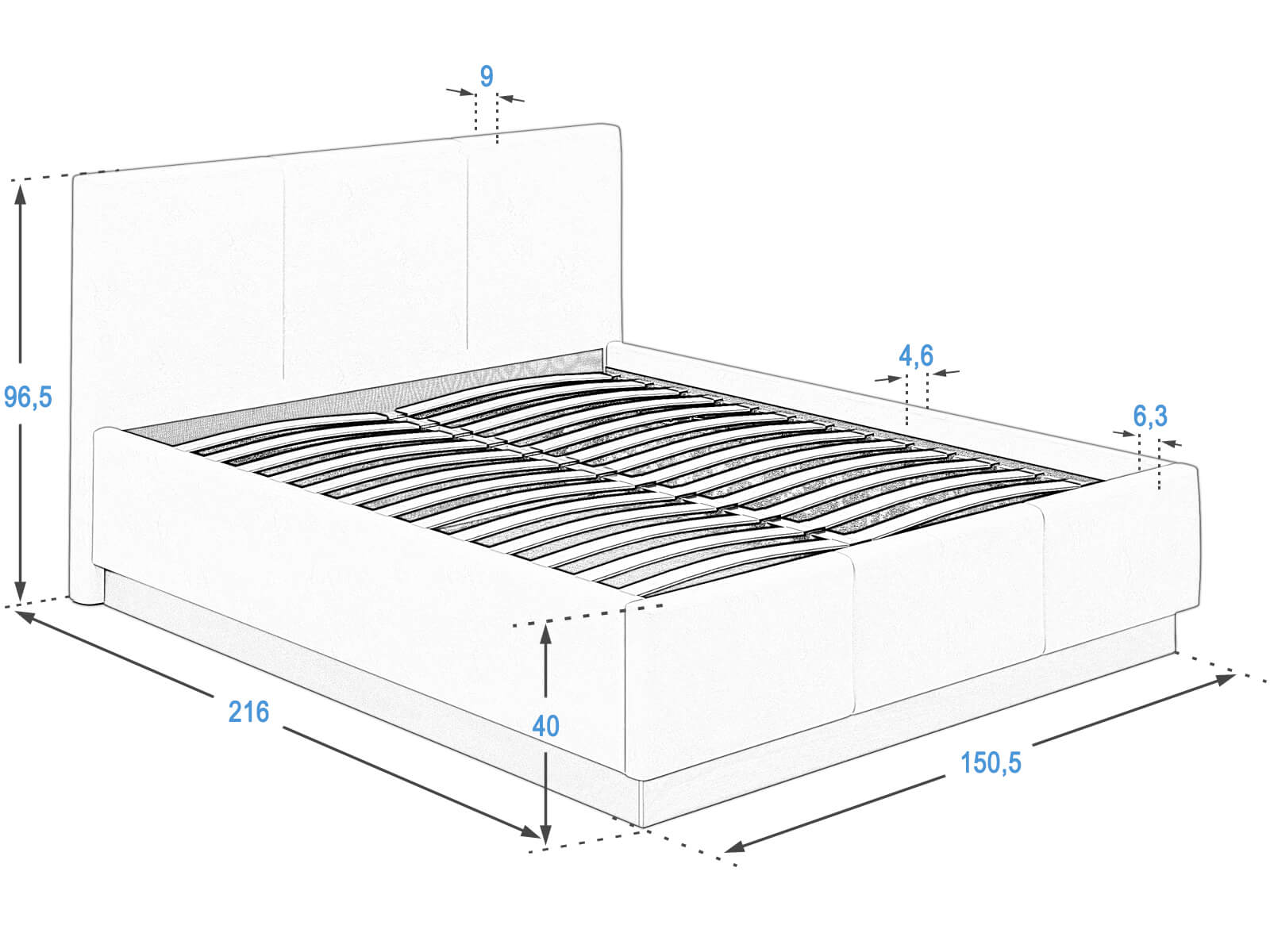 Postel TOP line8 140x200
