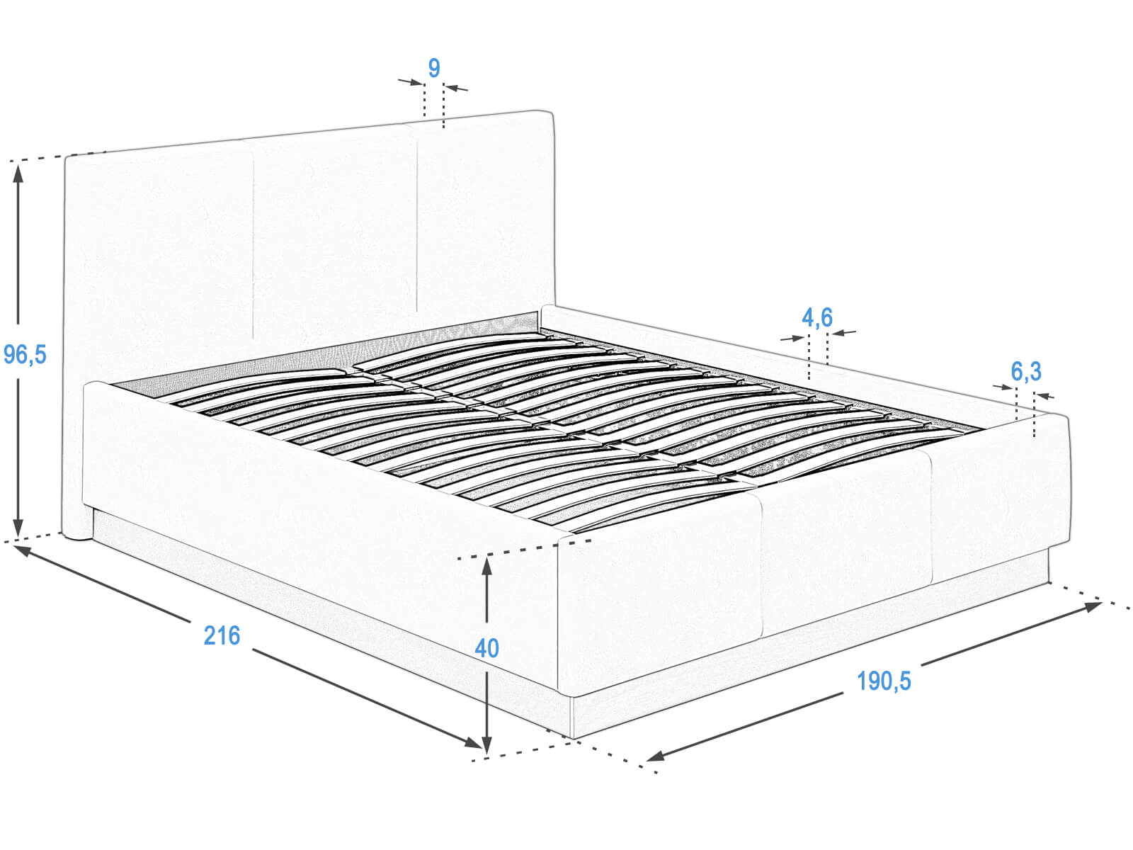 Postel TOP line8 180x200