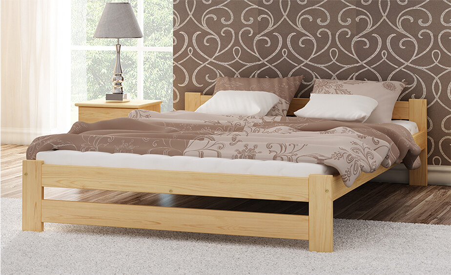 Výhody Není lakovaná dvoulůžkové postel Ran 160x200
